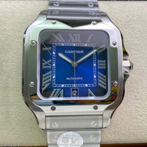 Cartier De Santos WSSA0013 BV Factory Blue Dial Replica Watch - UK Replica