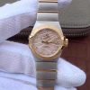 Omega Constellation Double Eagle Lady Yellow Mother-Of-Pearl Dial 27MM 3S Factory Replica Watch - UK Replica