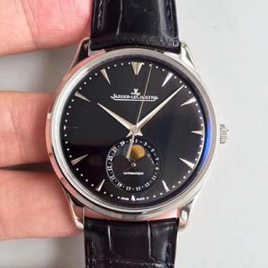 Jaeger-LeCoultre Master Ultra Thin Moon 1368470 ZF Factory Black Dial Replica Watch - UK Replica