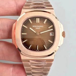 Patek Philippe Nautilus 5711/1R-001 PF Factory Rose Gold Chocolate Dial Replica Watch - UK Replica
