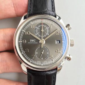 IWC Portugieser Chronograph Classic IW390404 ZF Factory Anthracite Dial Replica Watch - UK Replica