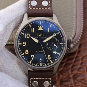 IWC Big Pilot Heritage IW501004 Titanium ZF Factory Black Dial Replica Watch - UK Replica