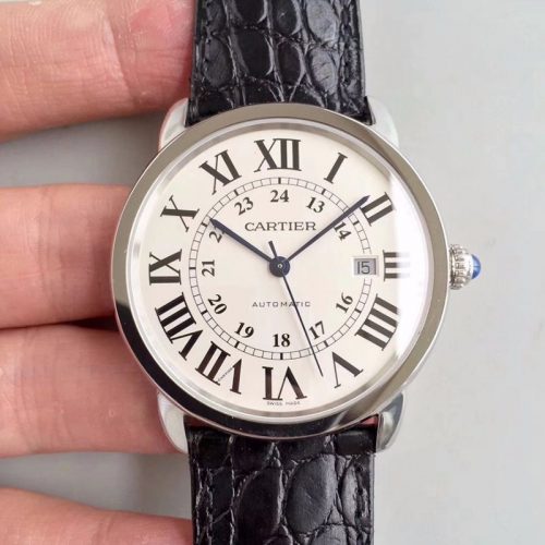 Ronde Solo De Cartier W6701010 42MM ZF Factory White Dial Replica Watch - UK Replica
