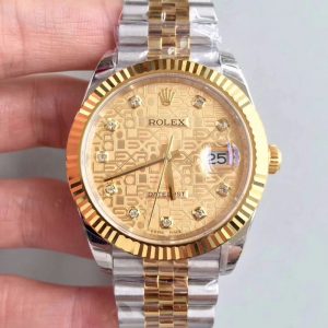 Rolex Datejust 126333-0003 41MM Yellow Gold Rolex Dial EW Factory Replica Watch - UK Replica