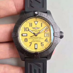Breitling Avenger II Seawolf V1731110 BD74 109W M20BASA.1 GF Factory Yellow Dial Replica Watch