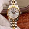 Rolex Lady Datejust 18K Gold 28MM Silver Dial Replica Watch - UK Replica
