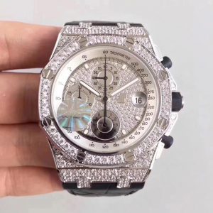 Audemars Piguet Royal Oak Offshore 26067BC.ZZ.D002CR.01 JF Factory Diamonds Dial Replica Watch - UK Replica