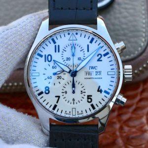 IWC Pilot Chronograph IW377725 ZF Factory White Dial Replica Watch - UK Replica