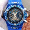 Hublot Big Bang Unico 411.JX.4802.RT Blue Strap Skeleton Dial Replica Watch - UK Replica