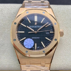 Audemars Piguet Royal Oak Rose Gold 15450 JF Factory V5 Black Dial Replica Watch - UK Replica