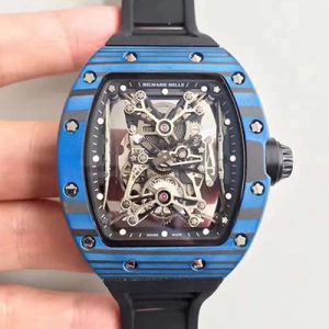 Richard Mille RM50-27-01 NTPT Blue Forged Carbon Skeleton Dial Replica Watch - UK Replica