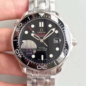 Omega Seamaster Diver 300M Co-Axial 41MM 212.30.41.20.01.003 MKS Factory Black Dial Replica Watch - UK Replica