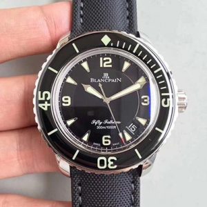 Blancpain Fifty Fathoms 5015-1130-52 ZF Factory Black Dial Replica Watch - UK Replica