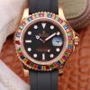 Rolex Yacht-Master 40MM 116695SATS Noob Factory 18K Rose Gold Wrapped Black Dial Replica Watch - UK Replica
