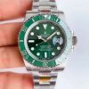 Replica Rolex Submariner Date Oyster 40mm Oystersteel 116610LV Noob Factory V10 Replica Green dial watch