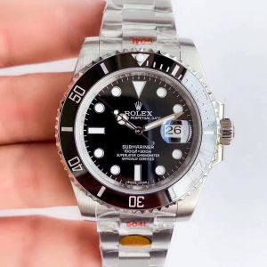 Replica Rolex Submariner Date Oyster 40mm Oystersteel 116610LN Noob Factory V10 Replica Black dial watch
