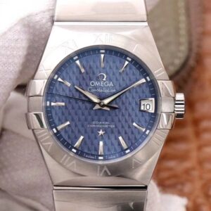 Omega Constellation Co-Axial 38MM 123.10.38.21.03.001 VS Factory Blue Dial Replica Watch