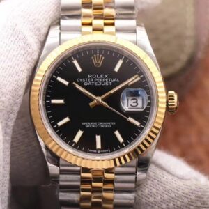 Rolex Datejust 126233 EW Factory Black Dial Replica Watch
