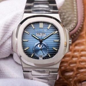 PF Factory Patek Philippe Nautilus 5726/1A-014 Moonphase Blue Gradient Black Dial Replica Watch