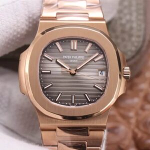 Patek Philippe Nautilus 5711/1R-001 PPF Factory V4 Rose Gold Brown Dial Replica Watch