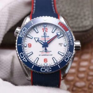 Omega Seamaster Planet Ocean 36th America's Cup Limited Edition VS Factory White Dial Replica Watch