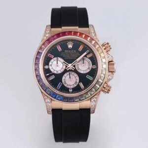 Rolex Daytona 116595RBOW BL Factory Rose Gold 4130 Movement Replica Watch