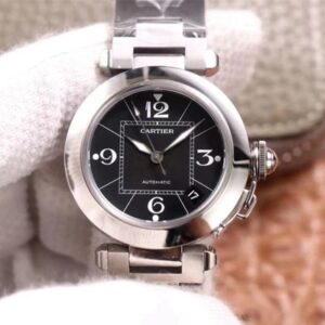 Cartier Pasha W31076M7 V9 Factory Black Dial Replica Watch