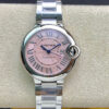 Ballon Bleu De Cartier 33MM W6920100 V6 Factory Pink Dial Replica Watch