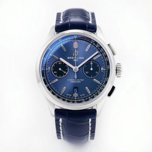 Breitling Premier B01 Chronograph AB0118221C1A1 GF Factory V2 Blue Dial Replica Watch