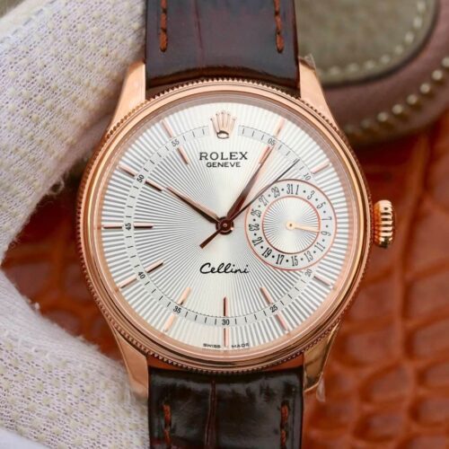 Rolex Celini Date M50515-0008 MKS Factory Silver Dial Replica Watch