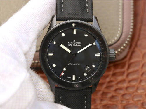 Blancpain Fifty Fathoms Bathyscaphe 5000-0130-B52-B GF Factory Black Ceramic Replica Watch