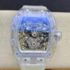 Richard Mille RM056 Tourbillon EUR Factory White Transparent Strap Replica Watch