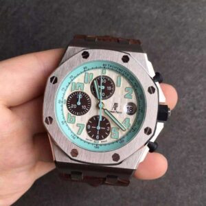 Audemars Piguet Royal Oak Offshore 26187ST.OO.D801CR.01 JF Factory White Dial Replica Watch