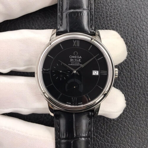 Omega De Ville 424.13.40.21.01.001 ZF Factory Black Dial Replica Watch