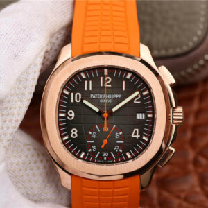 Patek Philippe Aquanaut 5968A-001 Orange Strap Replica Watch