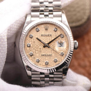 Rolex Datejust M126234-0023 36MM EW Factory Diamond-Studded Dial Replica Watch