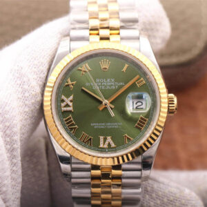 Rolex Datejust M126233-0025 EW Factory Olive Green Dial Replica Watch