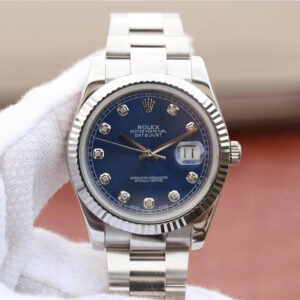 Rolex Datejust M126334-0015 EW Factory Blue Dial Replica Watch