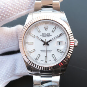 Rolex Datejust M126334-0009 EW Factory White Dial Replica Watch