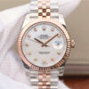 Rolex Datejust M126331-0014 EW Factory White Mother-Of-Pearl Dial Replica Watch