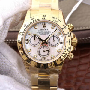 Rolex Daytona Cosmograph 116528-78598 JH Factory Yellow Gold Diamonds Dial Replica Watch