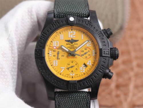 Breitling Avenger Hurricane 12H XB0180E41I1W1 GF Factory V2 Yellow Dial Replica Watch