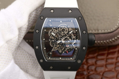 Richard Mille RM055 KV Factory Ceramics White Strap Replica Watch
