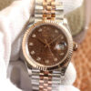 Rolex Datejust M126231-0025 EW Factory Diamond Chocolate Color Dial Replica Watch