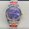 Rolex Datejust M278271-0020 TW Factory Diamond Eggplant Purple Dial Replica Watch
