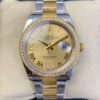 Rolex Datejust 126283 EW Factory Diamond Gold Dial Replica Watch
