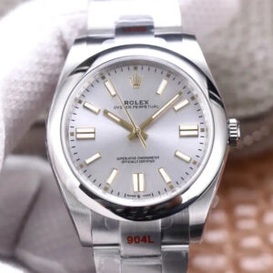 Rolex Oyster Perpetual M124300-0001 41MM EW Factory Silver Dial Replica Watch