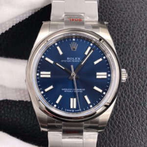 Rolex Oyster Perpetual M124300-0003 41MM EW Factory Blue Dial Replica Watch