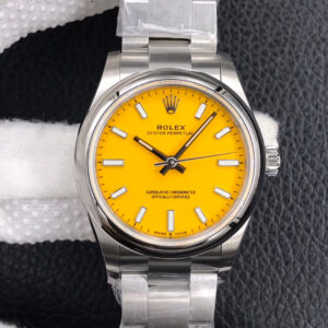 Rolex Oyster Perpetual M277200-0005 31MM EW Factory Yellow Dial Replica Watch