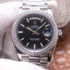 Rolex Day-Date M228349RBR-0002 EW Factory Black Dial Replica Watch